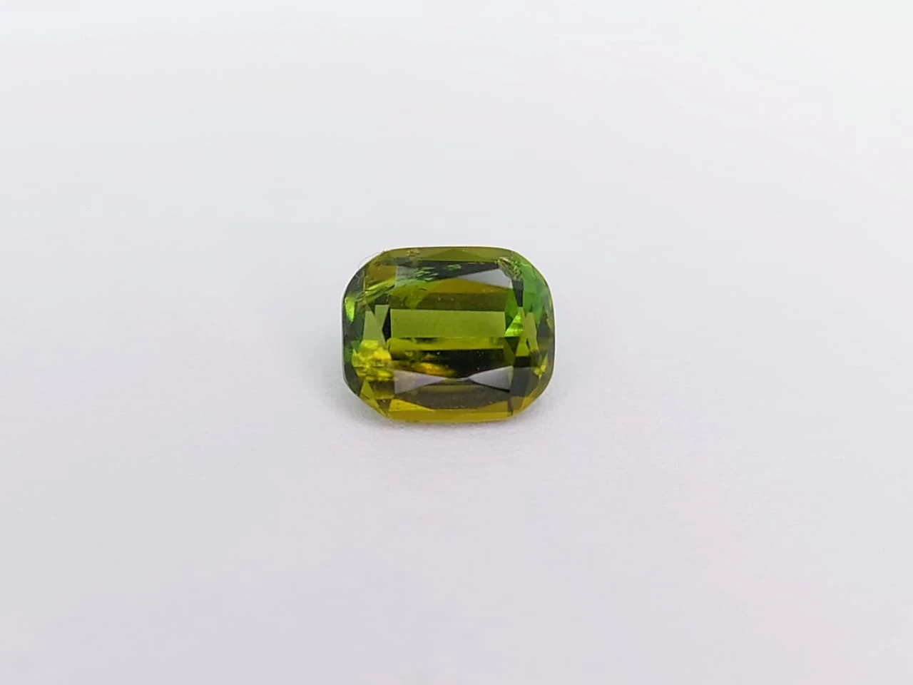 0.46ct Natural Olive Green Tourmaline Cushion Cut Loose Gemstone from Afghanistan — view 5